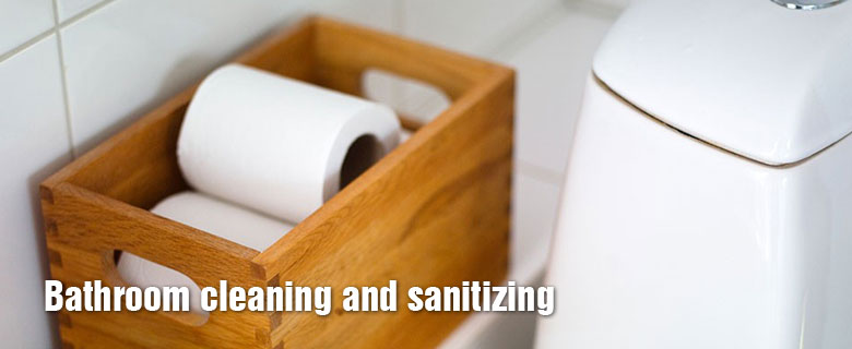 Bathroom cleaning and sanitizing